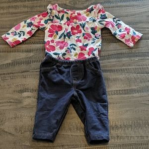 Newborn girl outfit.